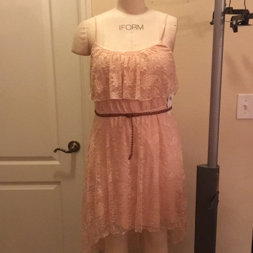 NWT high low lace dress size large